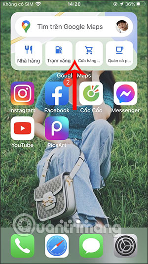 Cách thêm widget Google Maps trên màn hình iPhone - QuanTriMang.com